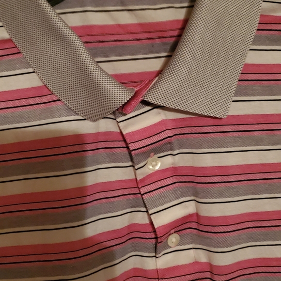 Pink / Grey / White Polo Shirt - Picture 3 of 5